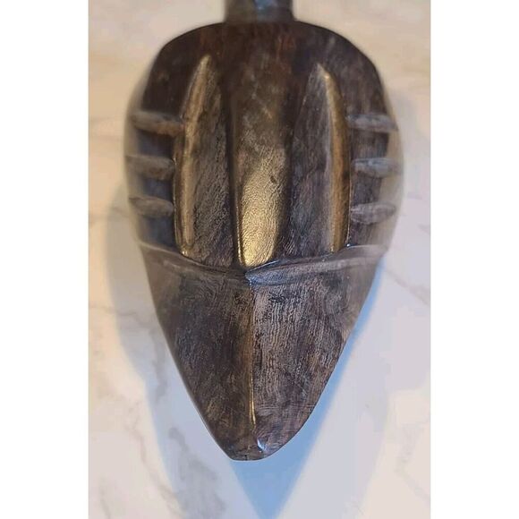 Ironwood Duck Figurine Carved Handcrafted 9.5"x3.25" Dark Grain Mallard EUC - Picture 11 of 11